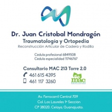 Juan Cristobal Mondragon Ordoñez, Ortopedista Celaya