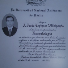 Jesús Espinosa Villalpando, Reumatólogo Reynosa