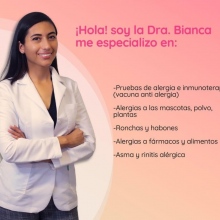 Bianca Areli Coronado Ortiz, Alergólogo Guadalajara