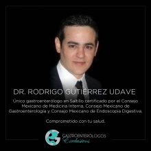 Rodrigo Gutíerrez Udave, Gastroenterólogo Saltillo
