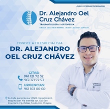Alejandro Oel Cruz Chavez, Ortopedista Tuxtla Gutierrez