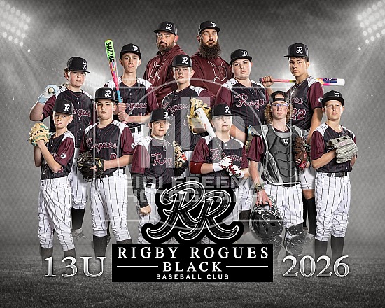 2026 Rigby Rogues Black Baseball