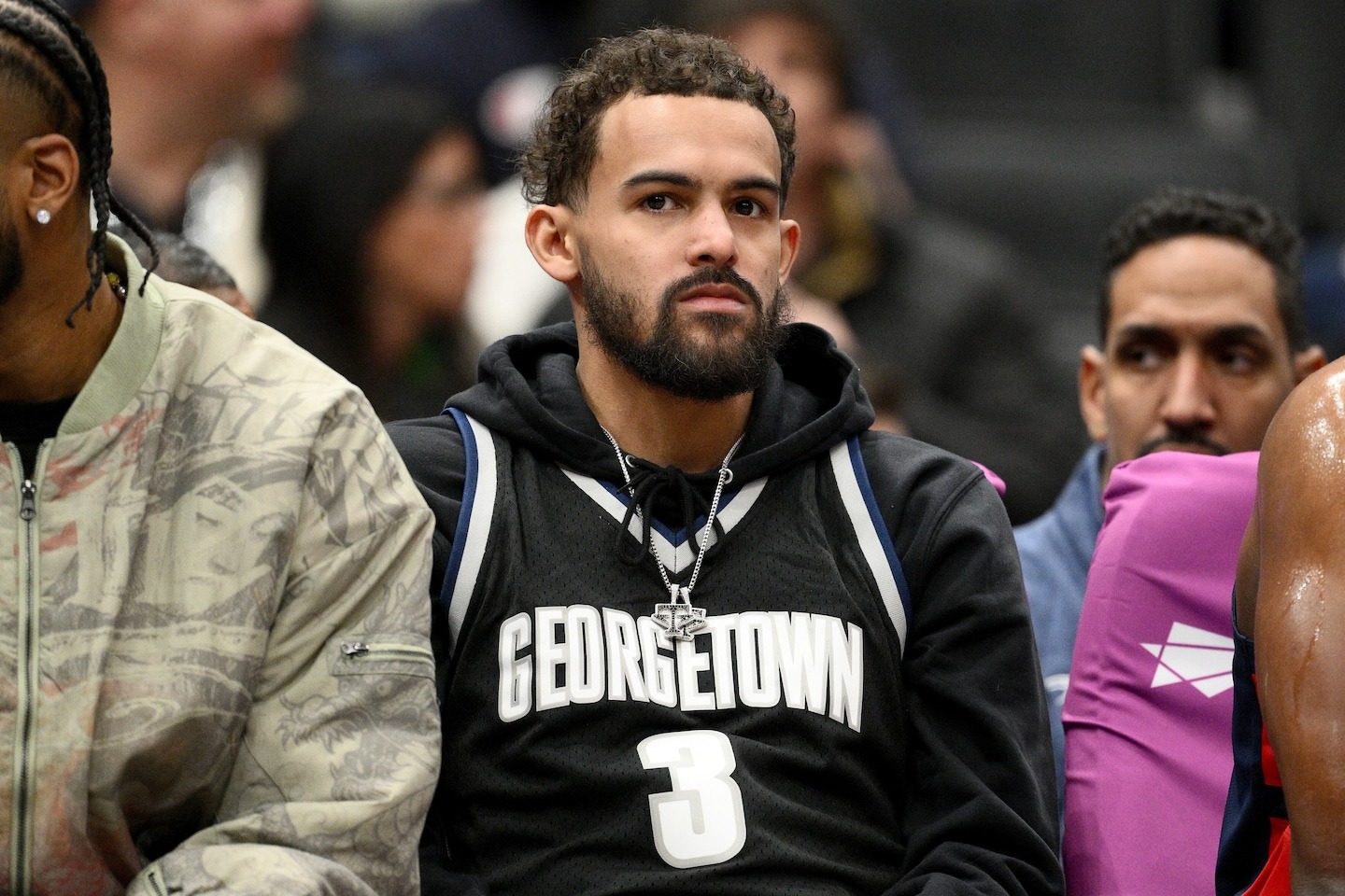 Trae Young ejected from game after leaving bench, days before his expected ...
