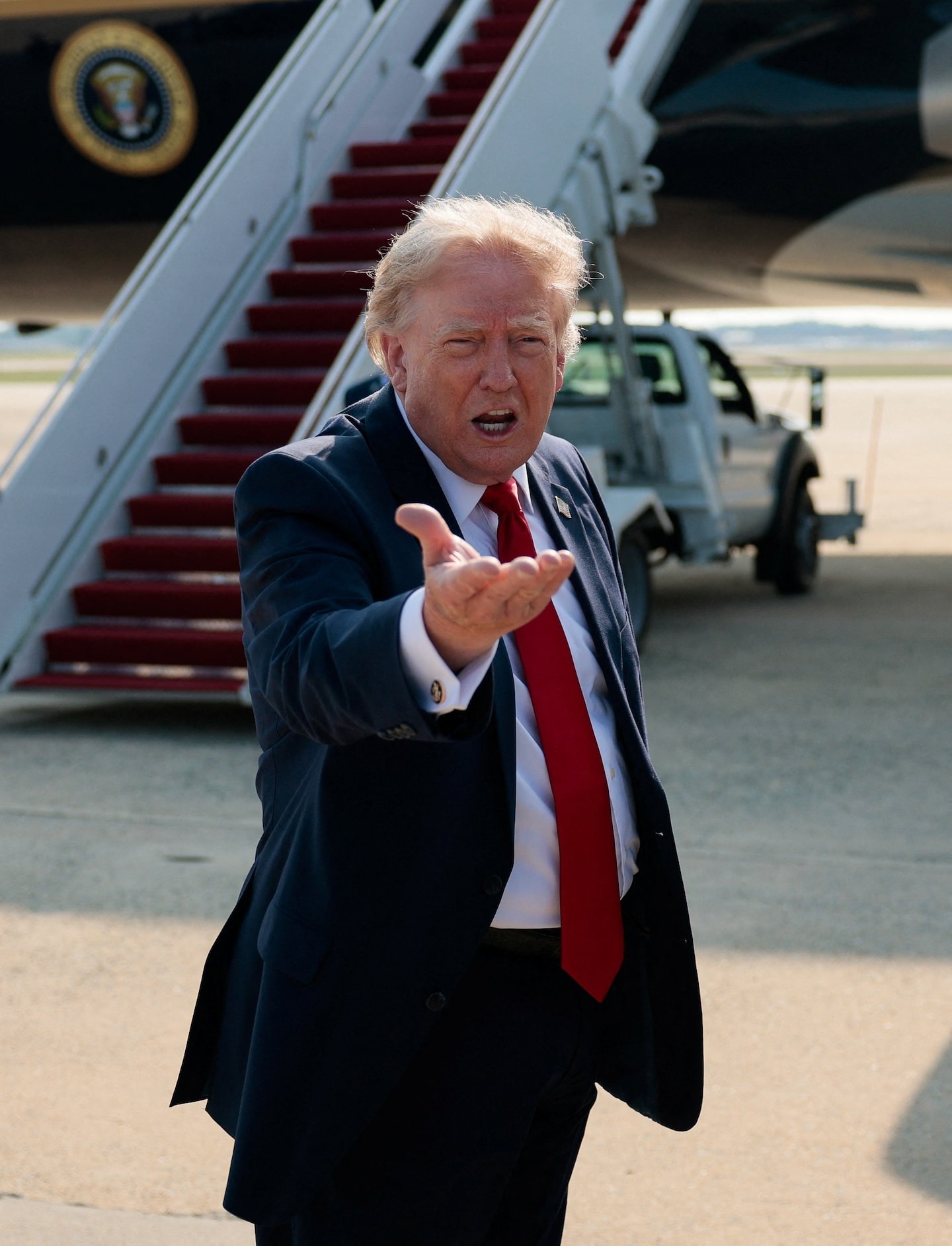 Trump says he’s profiting ‘because the stock market’s going up’
