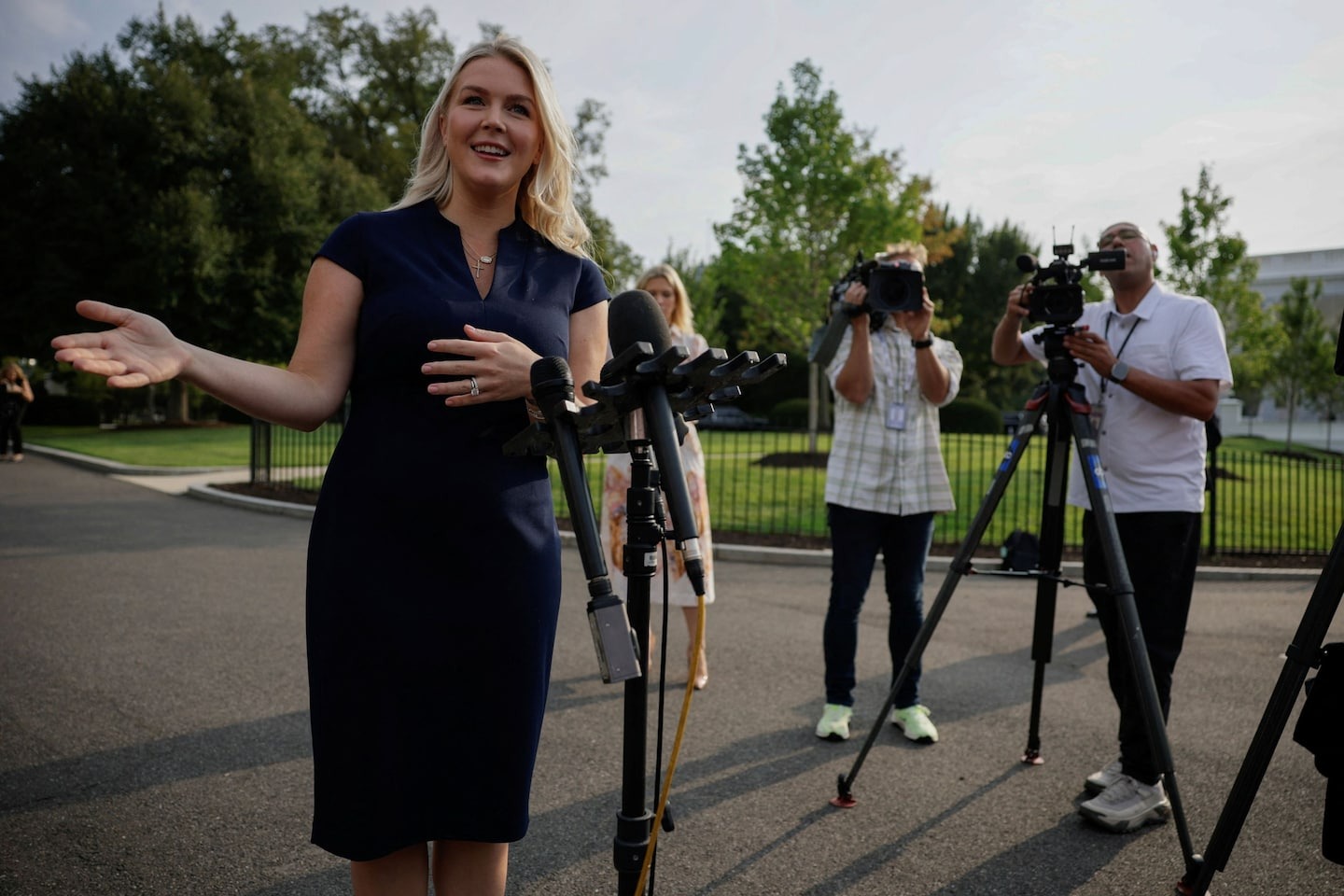 Karoline Leavitt says she’ll miss the press on her last day at White House