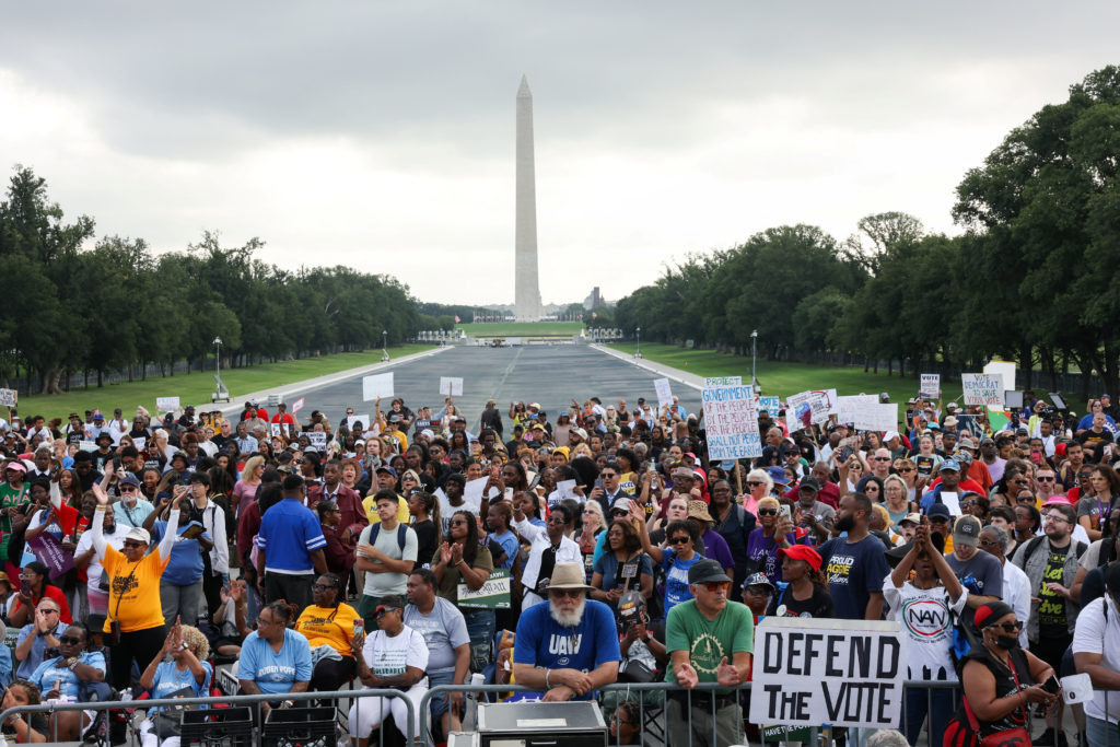 WATCH LIVE: March on Washington rally draws attention to voting rights ...