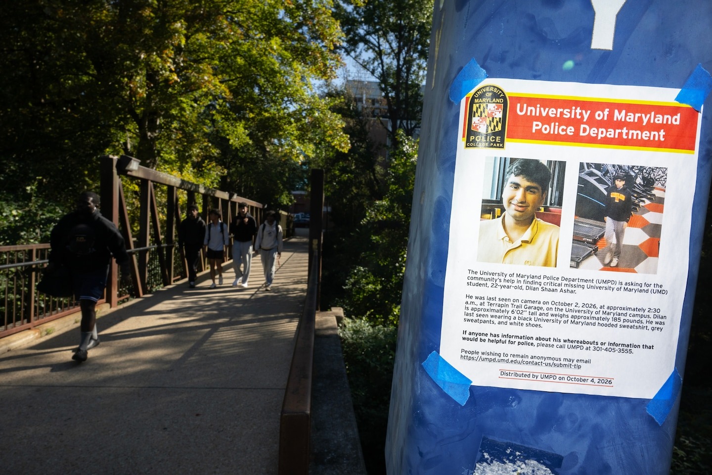 Maryland college student still missing after extensive, multiday search