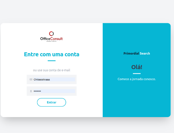 Área de login Office Consult