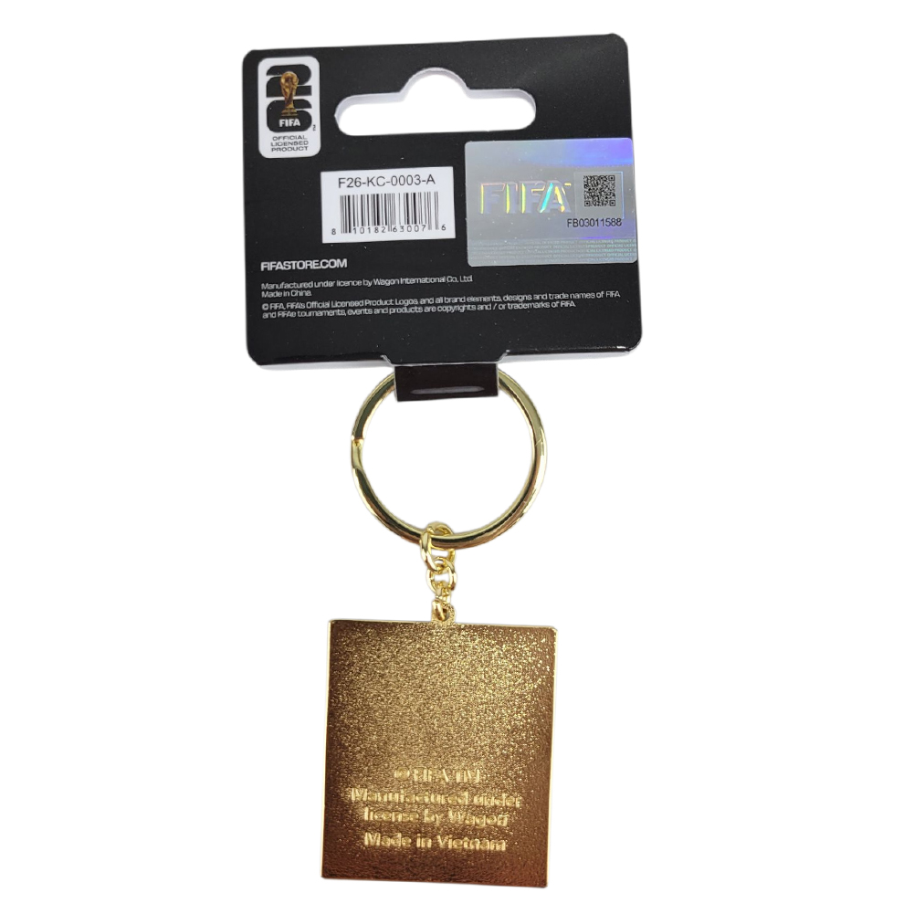 2026 Offiziell lizenzierter Schlüsselanhänger FIFA Fussball-Weltmeisterschaft 2D Trophäe 1,5 Zoll Fußball Futbol - Bild 2 von 3