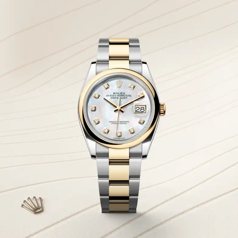 Rolex Datejust in Yellow Rolesor - combination of Oystersteel and yellow gold, M126203-0024 - Nash Jewellers