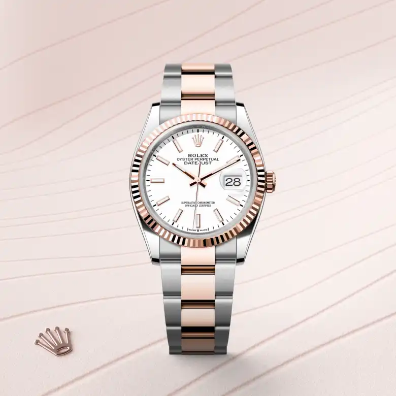 Rolex Datejust in Everose Rolesor - combination of Oystersteel and Everose gold, M126231-0018 - Nash Jewellers