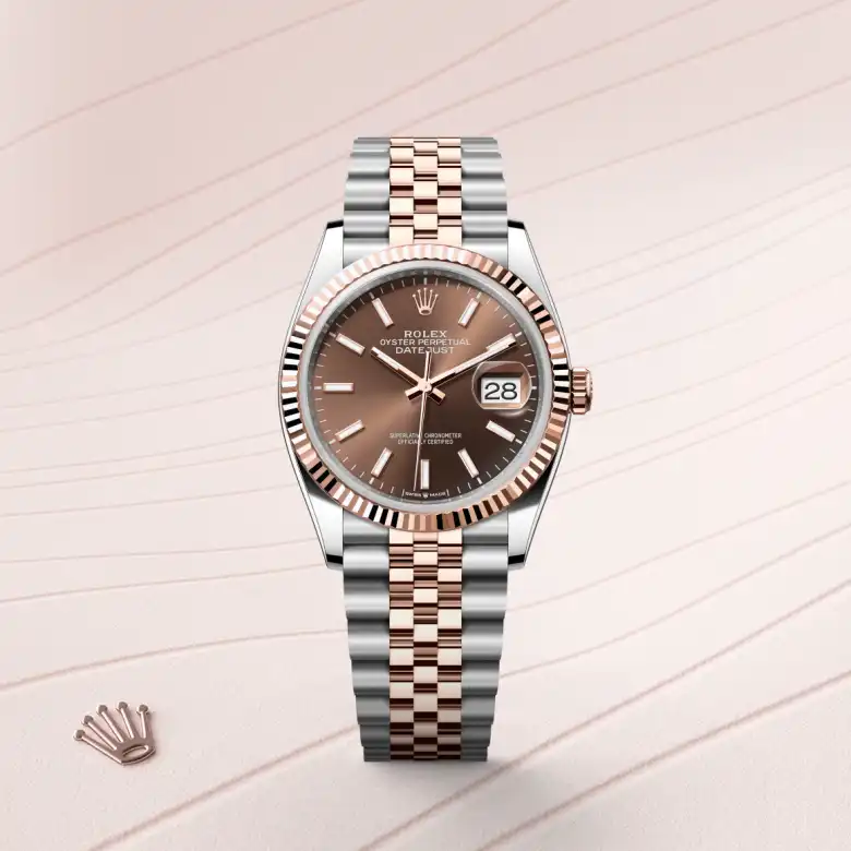 Rolex Datejust in Everose Rolesor - combination of Oystersteel and Everose gold, M126231-0043 - Rolex Boutique San Jose