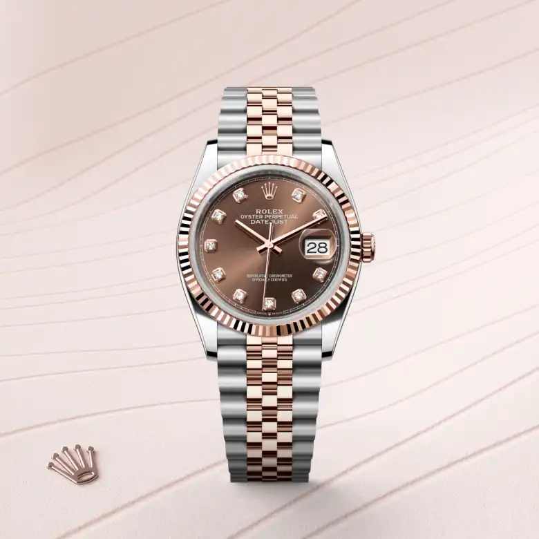 Rolex Datejust in Everose Rolesor - combination of Oystersteel and Everose gold, M126231-0053 - GemOro