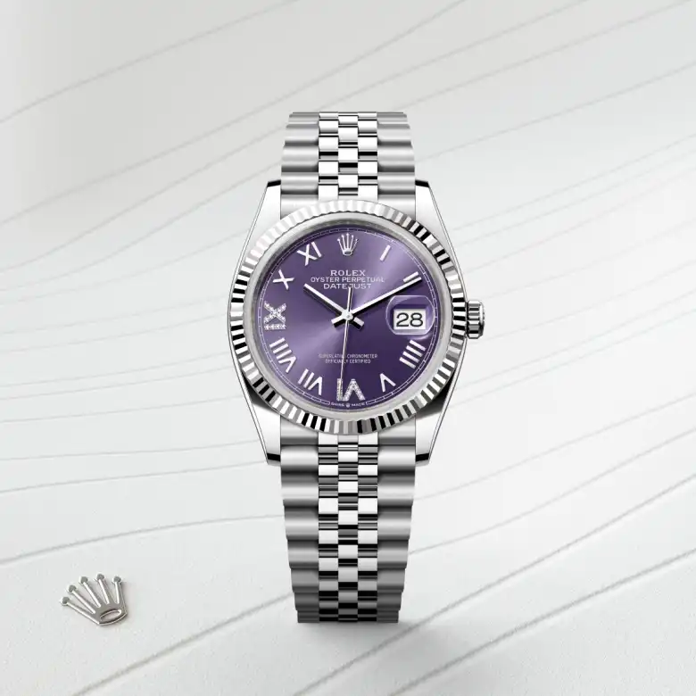 Rolex Datejust in White Rolesor - combination of Oystersteel and white gold, M126234-0063 - Joseph-Anthony