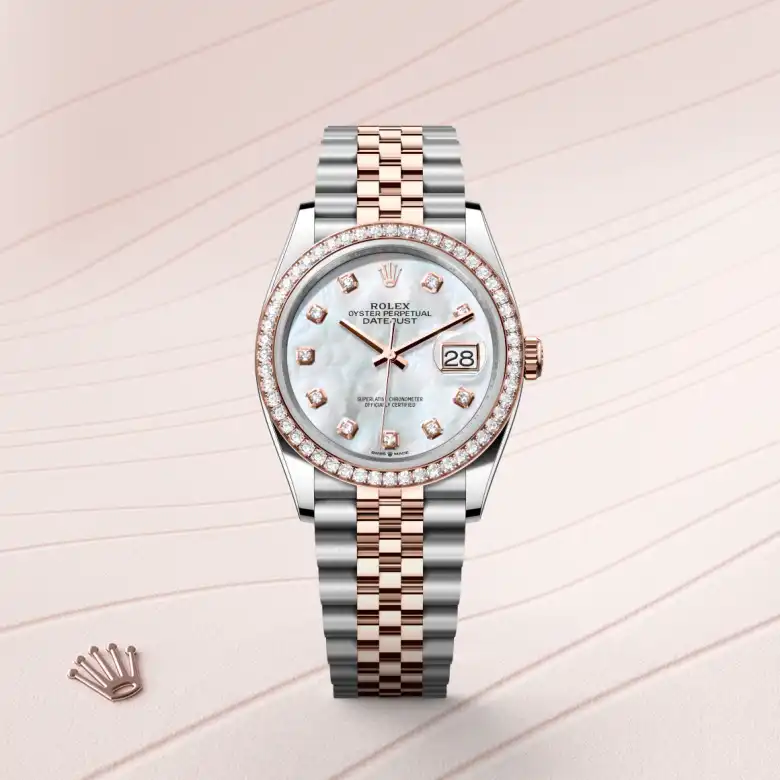 Rolex Datejust in Everose Rolesor - combination of Oystersteel and Everose gold, M126281RBR-0009 - Joseph-Anthony