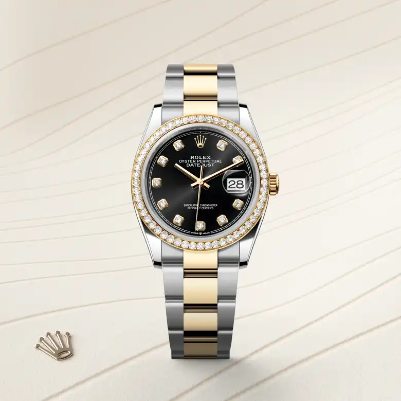 Rolex Datejust in Yellow Rolesor - combination of Oystersteel and yellow gold, M126283RBR-0008 - Rolex Boutique San Jose