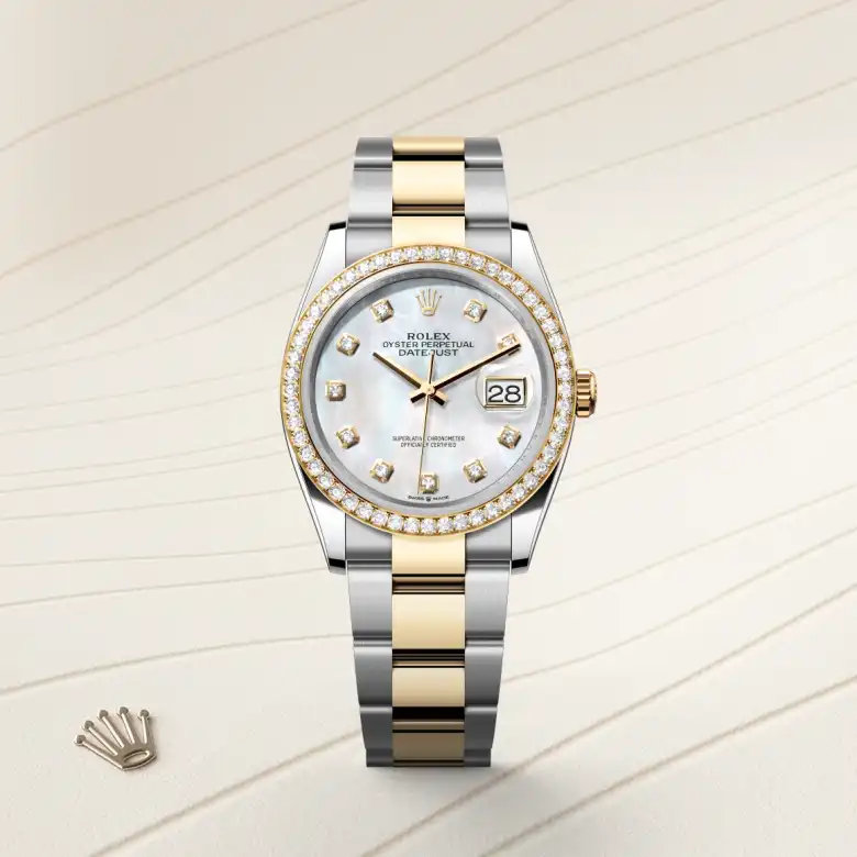 Rolex Datejust in Yellow Rolesor - combination of Oystersteel and yellow gold, M126283RBR-0010 - Heller Jewelers