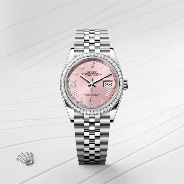 Rolex Datejust in White Rolesor - combination of Oystersteel and white gold, M126284RBR-0057 - Joseph-Anthony