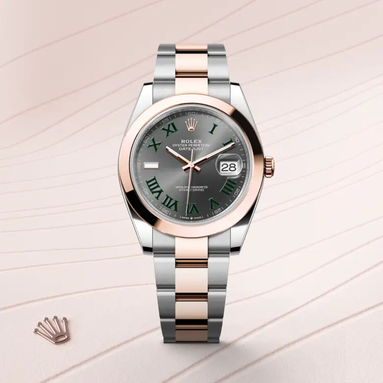 Rolex Datejust in Everose Rolesor - combination of Oystersteel and Everose gold, M126301-0015 - Rolex Boutique San Jose