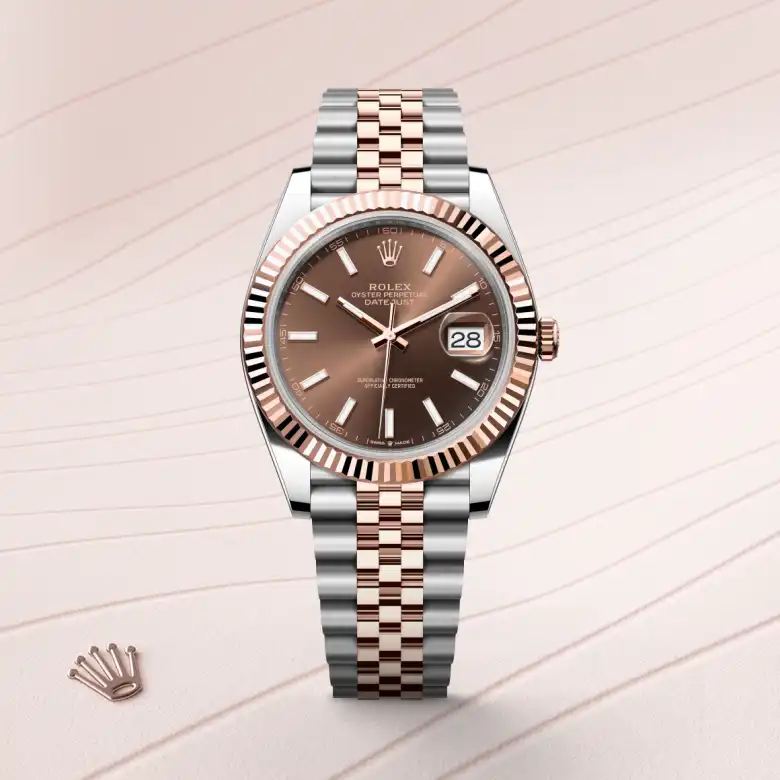 Rolex Datejust in Everose Rolesor - combination of Oystersteel and Everose gold, M126331-0002 - Rolex Boutique San Jose