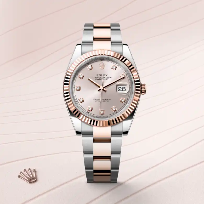 Rolex Datejust in Everose Rolesor - combination of Oystersteel and Everose gold, M126331-0007 - Benari Jewelers