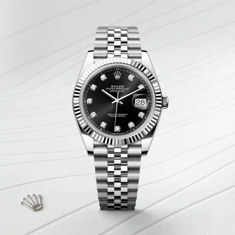 Rolex Datejust in White Rolesor - combination of Oystersteel and white gold, M126334-0012 - J. Vair Jewellers