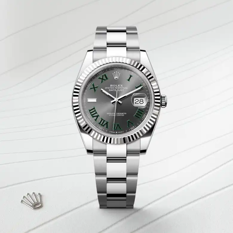 Rolex Datejust in White Rolesor - combination of Oystersteel and white gold, M126334-0021 - J. Vair Jewellers