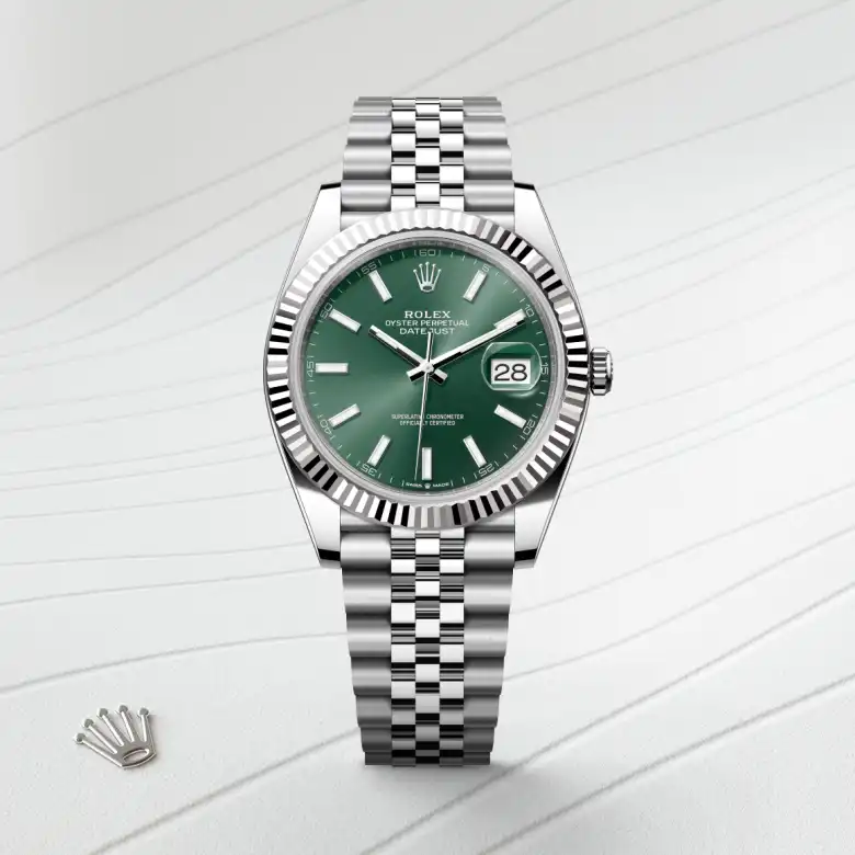 Rolex Datejust in White Rolesor - combination of Oystersteel and white gold, M126334-0028 - Joseph-Anthony