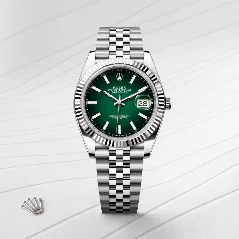 Rolex Datejust in White Rolesor - combination of Oystersteel and white gold, M126334-0034 - Joseph-Anthony