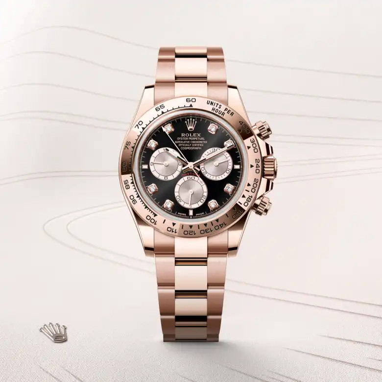 Rolex Cosmograph Daytona in 18 ct Everose gold, M126505-0002 - J. Vair Jewellers