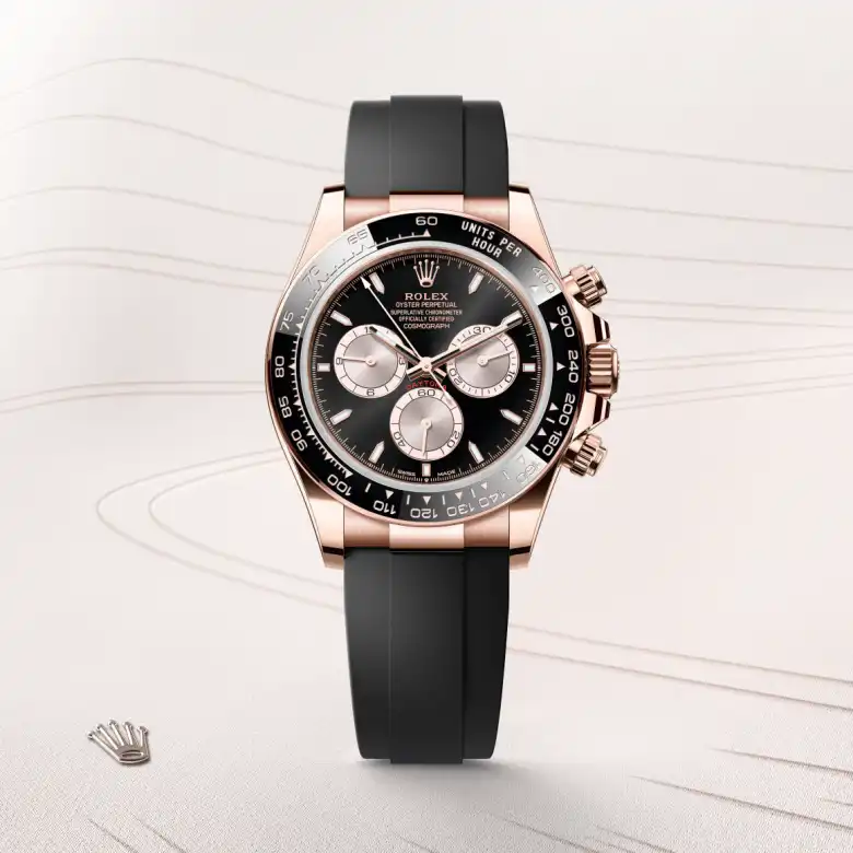 Rolex Cosmograph Daytona in 18 ct Everose gold, M126515LN-0002 - J. Vair Jewellers