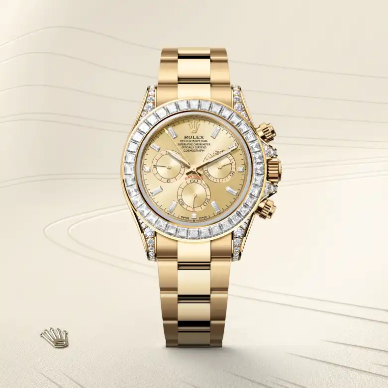 Rolex Cosmograph Daytona in 18 ct yellow gold with lugs set with diamonds, M126598TBR-0001 - Joseph-Anthony