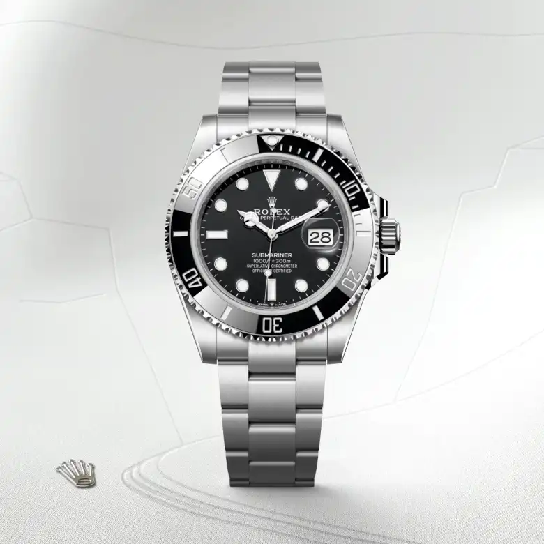 Rolex Submariner in Oystersteel, M126610LN-0001 - Rolex Boutique Crystals