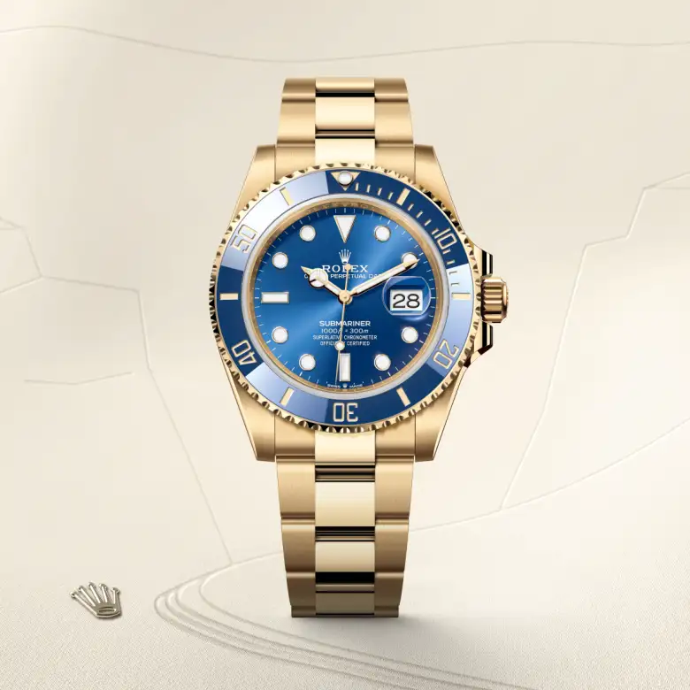 Rolex Submariner in 18 ct yellow gold, M126618LB-0002 - Nash Jewellers