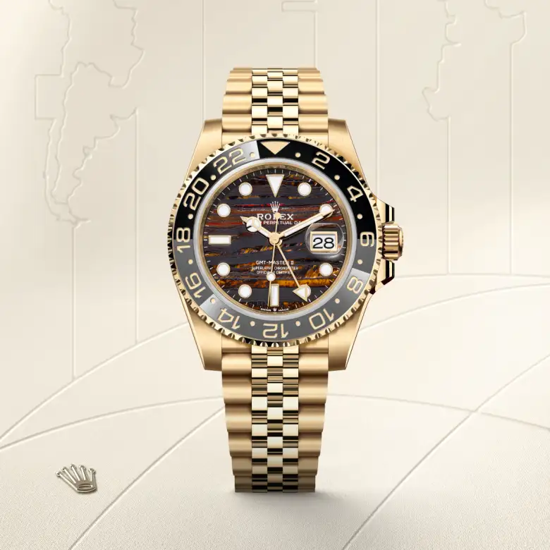 Rolex GMT-Master II in 18 ct yellow gold, M126718GRNR-0002 - Nash Jewellers