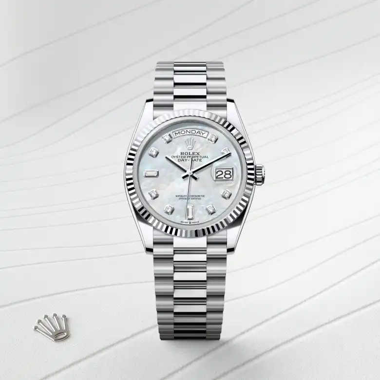 Rolex Day-Date in Platinum, M128236-0002 - J. Vair Jewellers