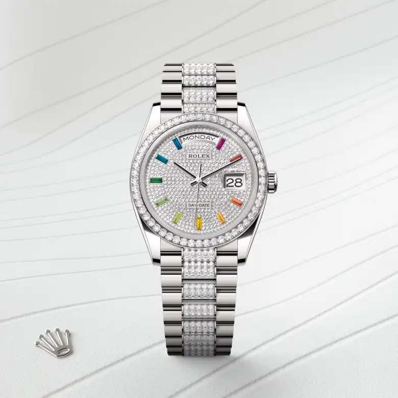 Rolex Day-Date in 18 ct white gold, M128349RBR-0012 - Joseph-Anthony