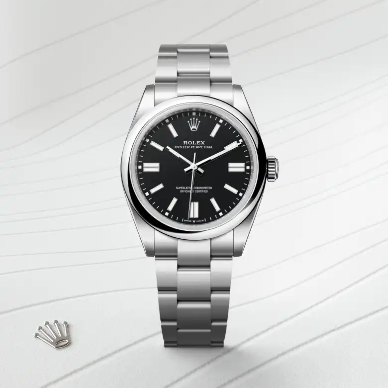 Rolex Oyster Perpetual in Oystersteel, M134300-0008 - J. Vair Jewellers