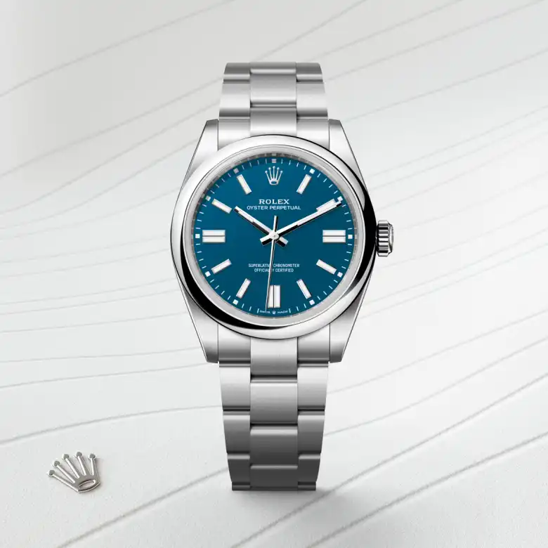 Rolex Oyster Perpetual in Oystersteel, M134300-0009 - Rolex Boutique San Jose