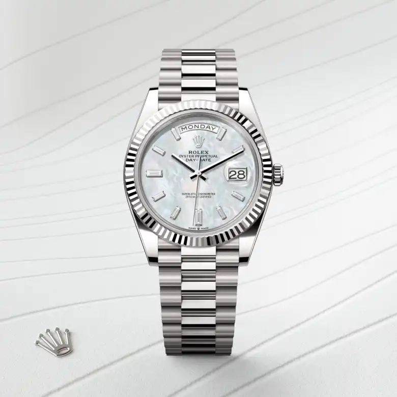 Rolex Day-Date in 18 kt white gold, M228239-0078 - Rolex Boutique San Jose