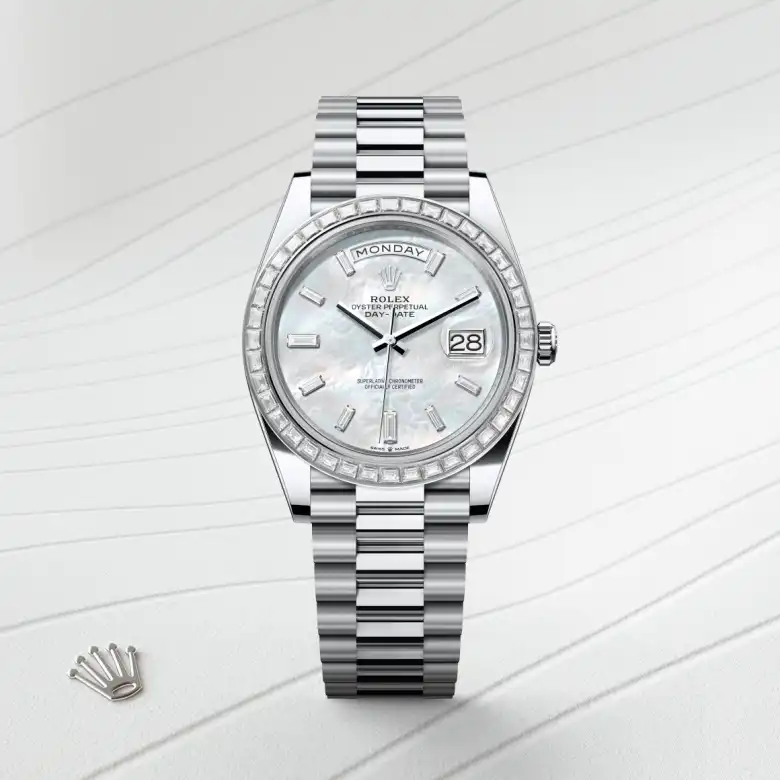 Rolex Day-Date in Platinum, M228396TBR-0043 - Heller Jewelers