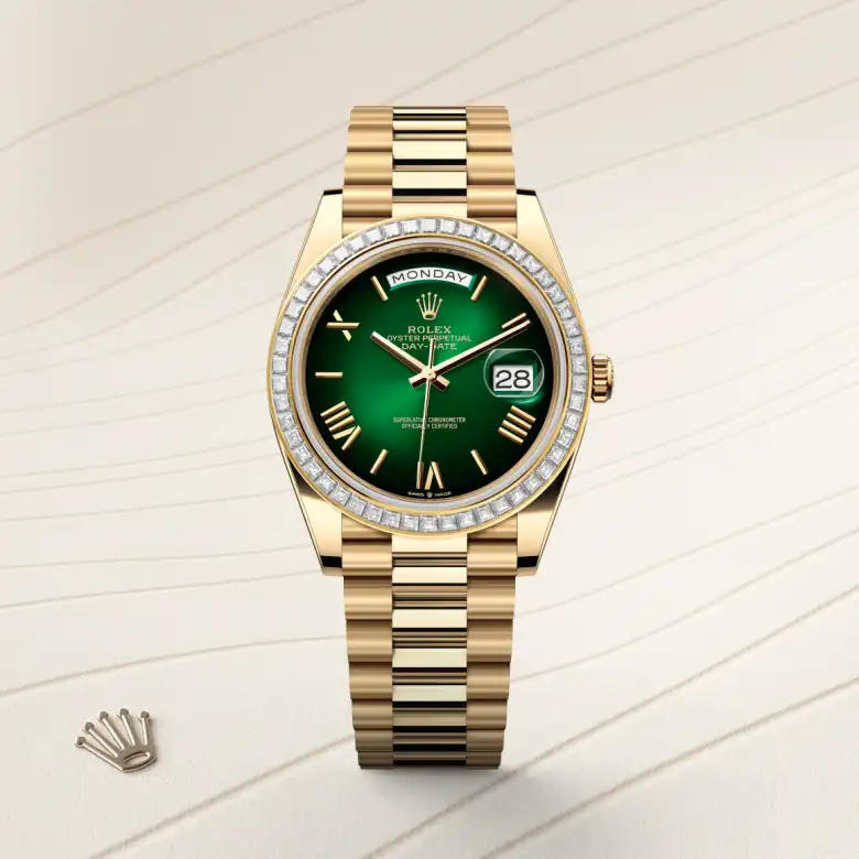 Rolex Day-Date in 18 kt yellow gold, M228398TBR-0042 - Heller Jewelers