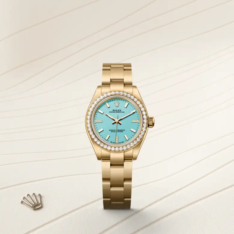 Rolex Oyster Perpetual in 18 ct yellow gold, M276248RBR-0001 - Joseph-Anthony