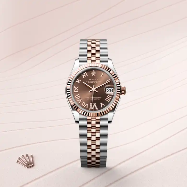 Rolex Datejust in Everose Rolesor - combination of Oystersteel and Everose gold, M278271-0004 - GemOro