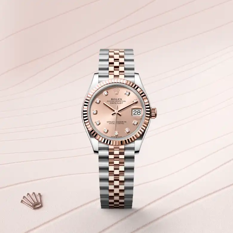 Rolex Datejust in Everose Rolesor - combination of Oystersteel and Everose gold, M278271-0024 - J. Vair Jewellers