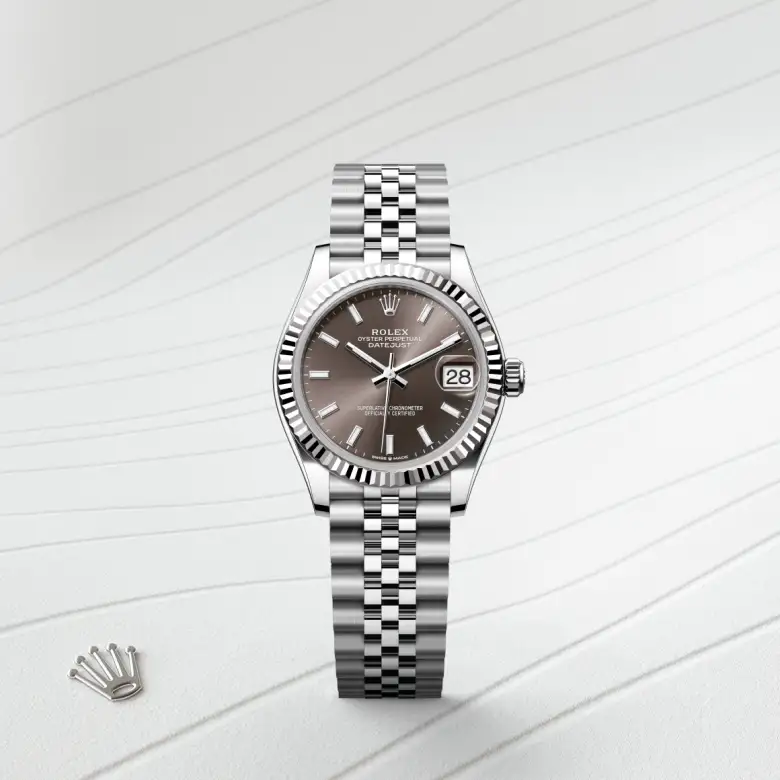 Rolex Datejust in White Rolesor - combination of Oystersteel and white gold, M278274-0016 - Rolex Boutique San Jose