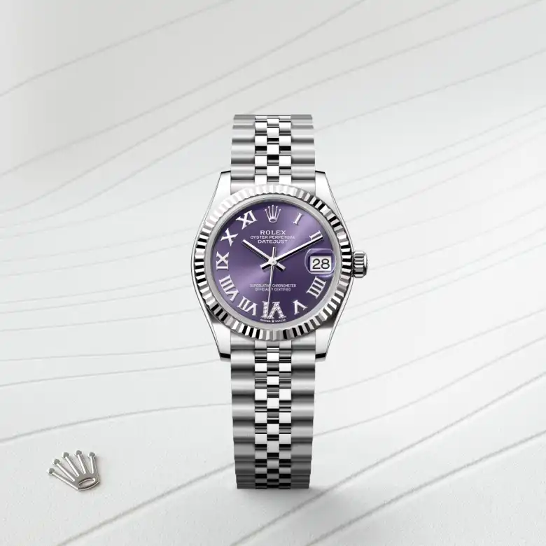 Rolex Datejust in White Rolesor - combination of Oystersteel and white gold, M278274-0026 - Joseph-Anthony