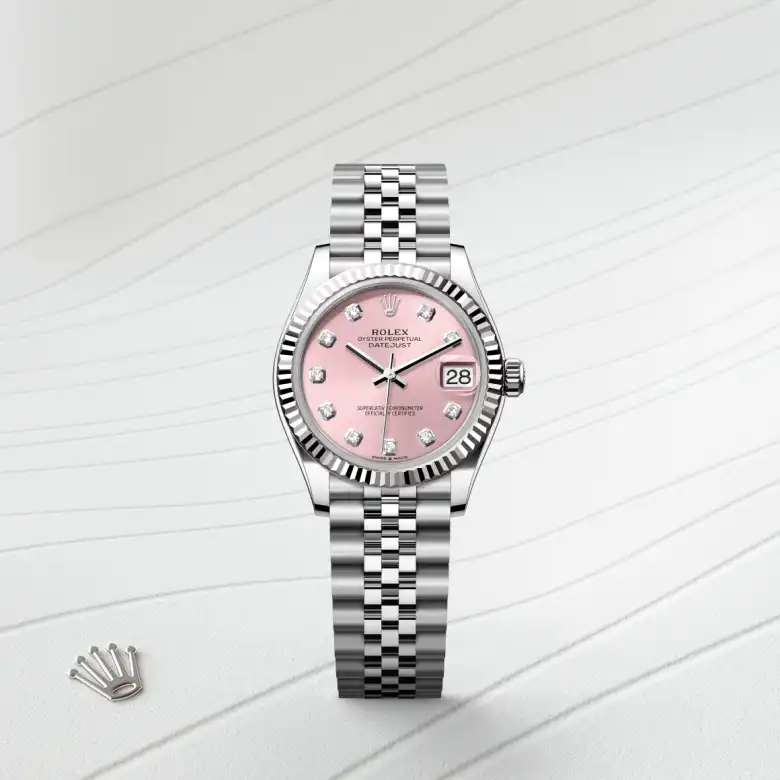 Rolex Datejust in White Rolesor - combination of Oystersteel and white gold, M278274-0032 - J. Vair Jewellers