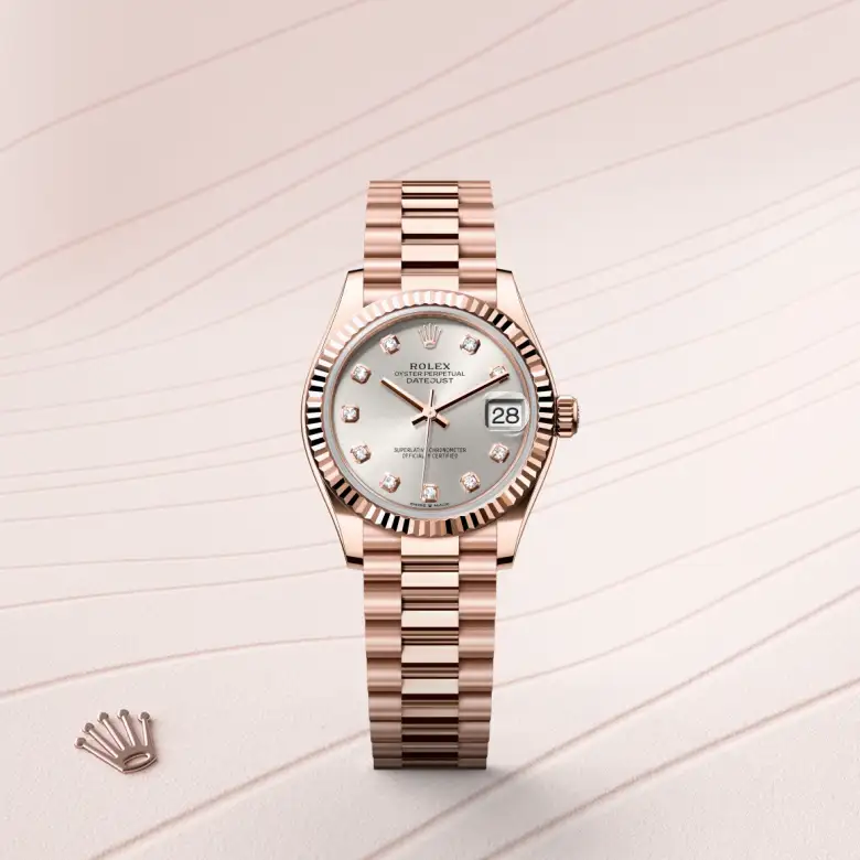Rolex Datejust in 18 kt Everose gold, M278275-0039 - Rolex Boutique San Jose