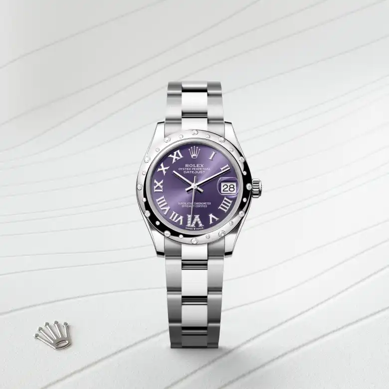 Rolex Datejust in White Rolesor - combination of Oystersteel and white gold, M278344RBR-0027 - Heller Jewelers